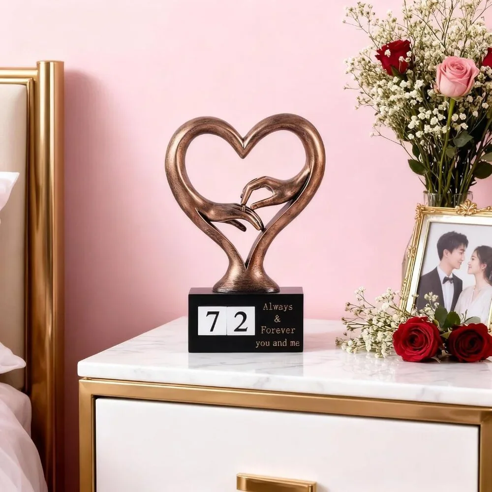 Bronze Finish Hand Sculpture Kit for 2 Hands for Couple 1st to 50th Wedding Gift